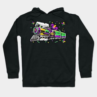 Train Driver Hat Fat Bead Tuesday Mardi Gras Hoodie